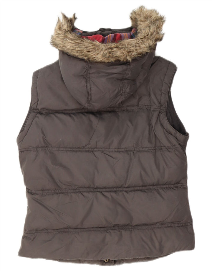 Damska wyściełana kamizelka Jack Wills UK 10, mała, szary nylon