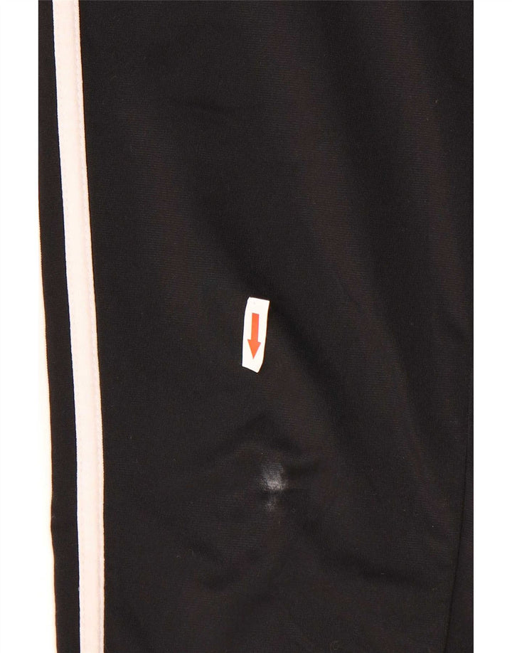 Damskie spodnie dresowe Adidas UK 8/10, małe, czarne, poliestrowe