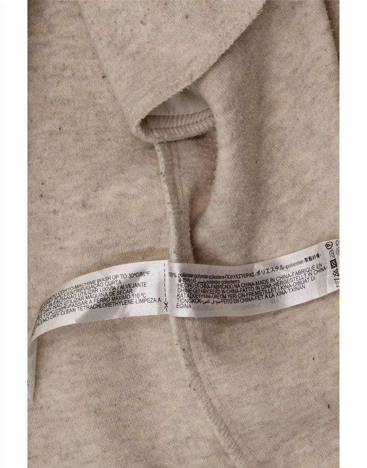 Damski płaszcz z kapturem, oversize, dwurzędowy Zara UK 10 Small Beige
