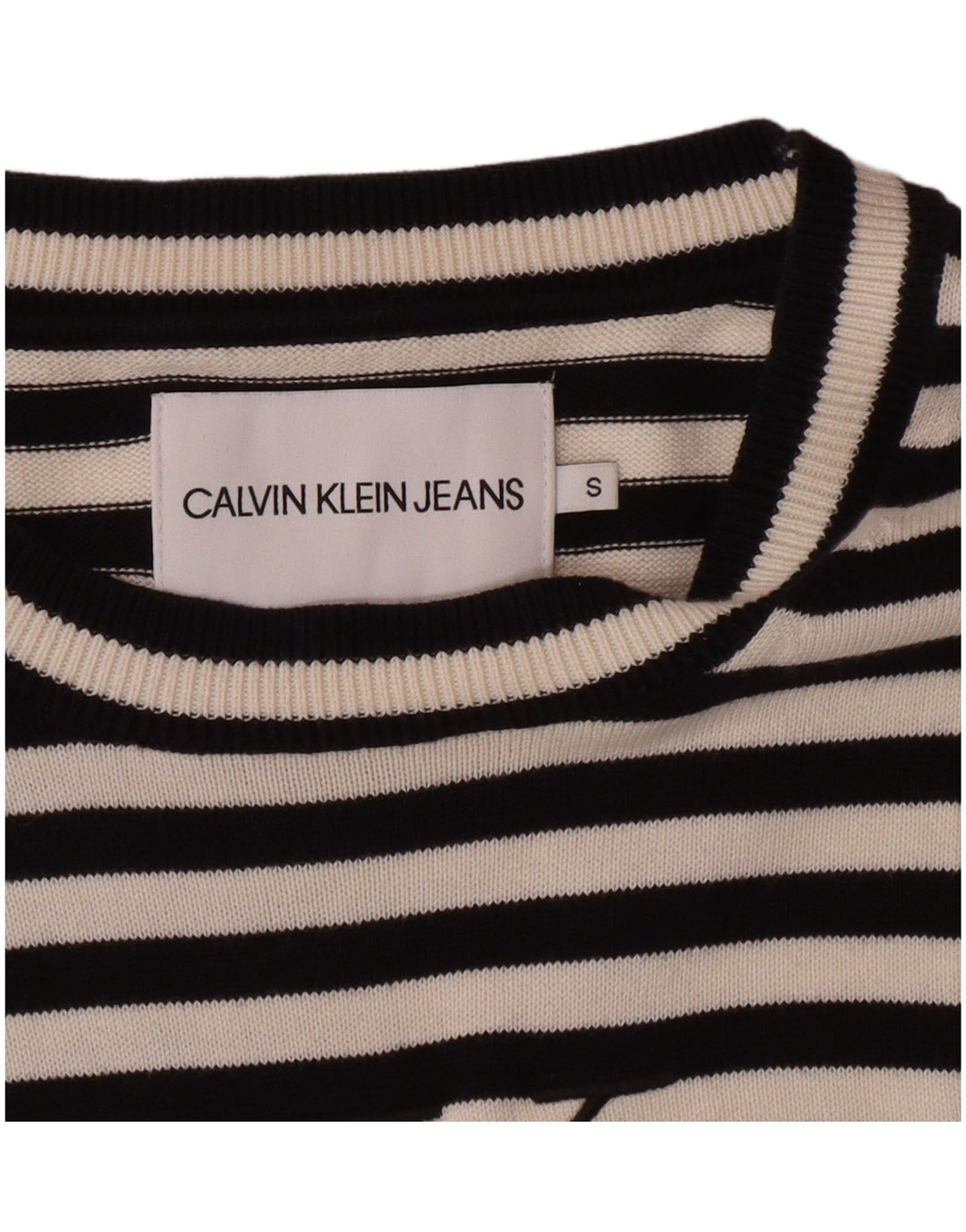 Sweter damski Calvin Klein z dekoltem w łódkę UK 10, mały, czarny, klasyczny