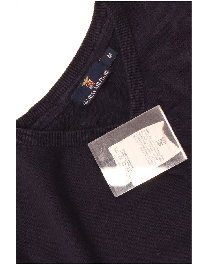 Męski podkoszulek bez rękawów Marina Militare, średni granatowy, bawełniany