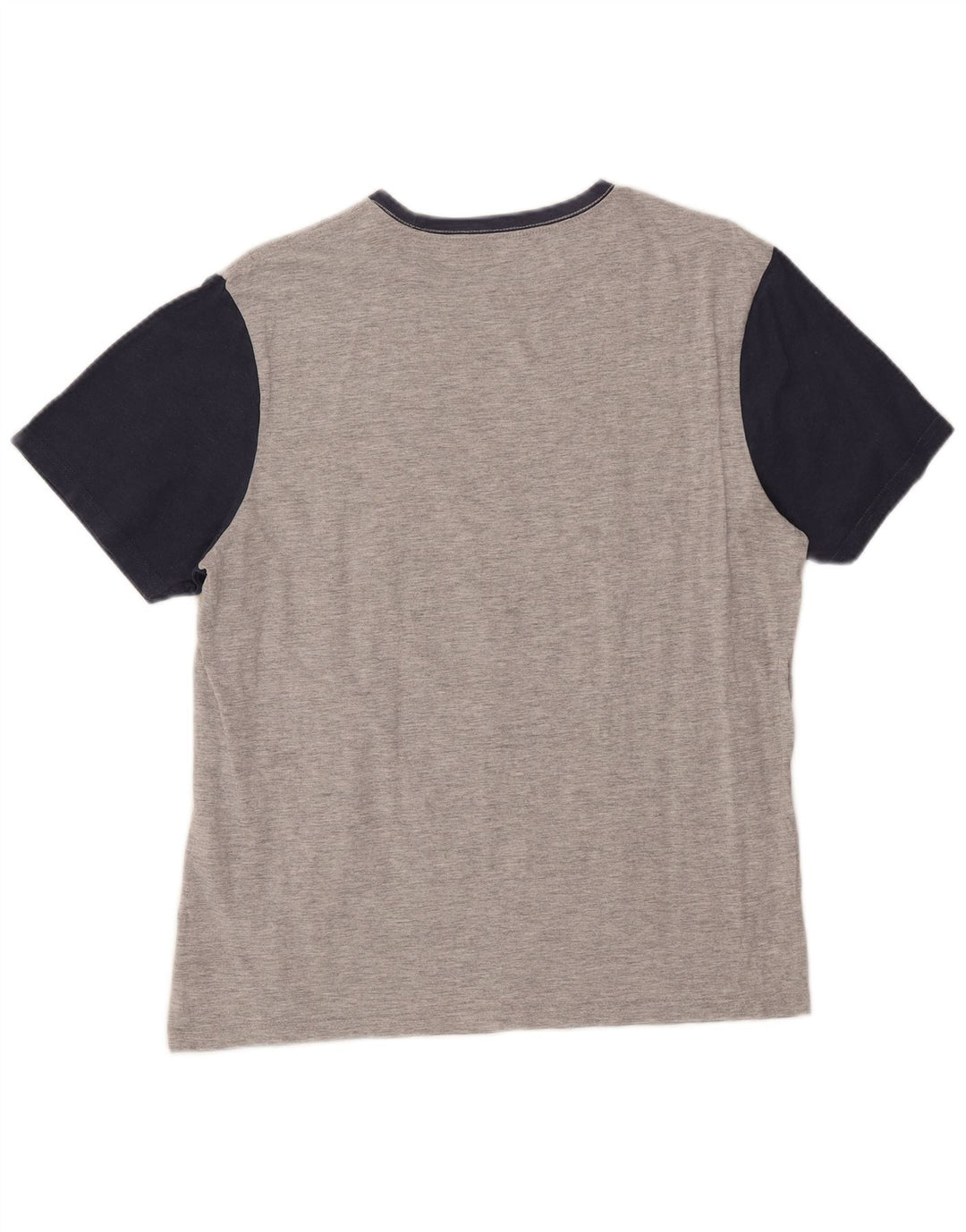 Męski T-shirt z grafiką Volcom, duży, szary, bawełniany blok kolorów