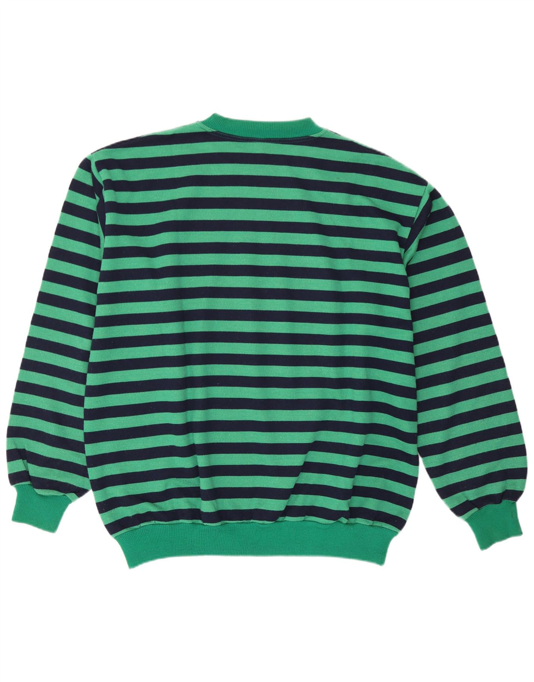 Bluza męska w stylu vintage, duża, bawełniana w zielone paski