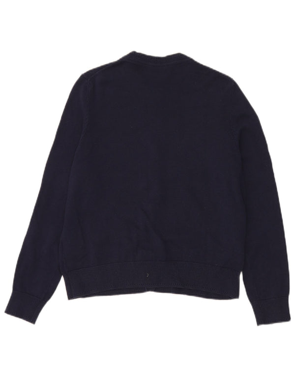 Crew Clothing Damski sweter kardigan UK 6 XS Granatowy, bawełniany