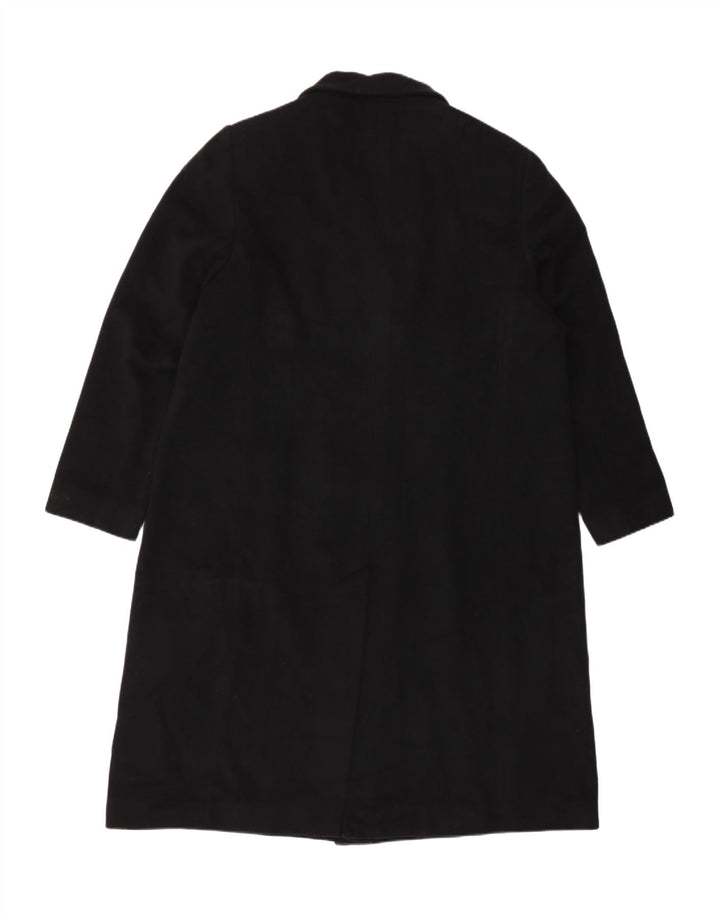 Marks & Spencer Damski płaszcz dwurzędowy UK 20 2XL Czarna wełna