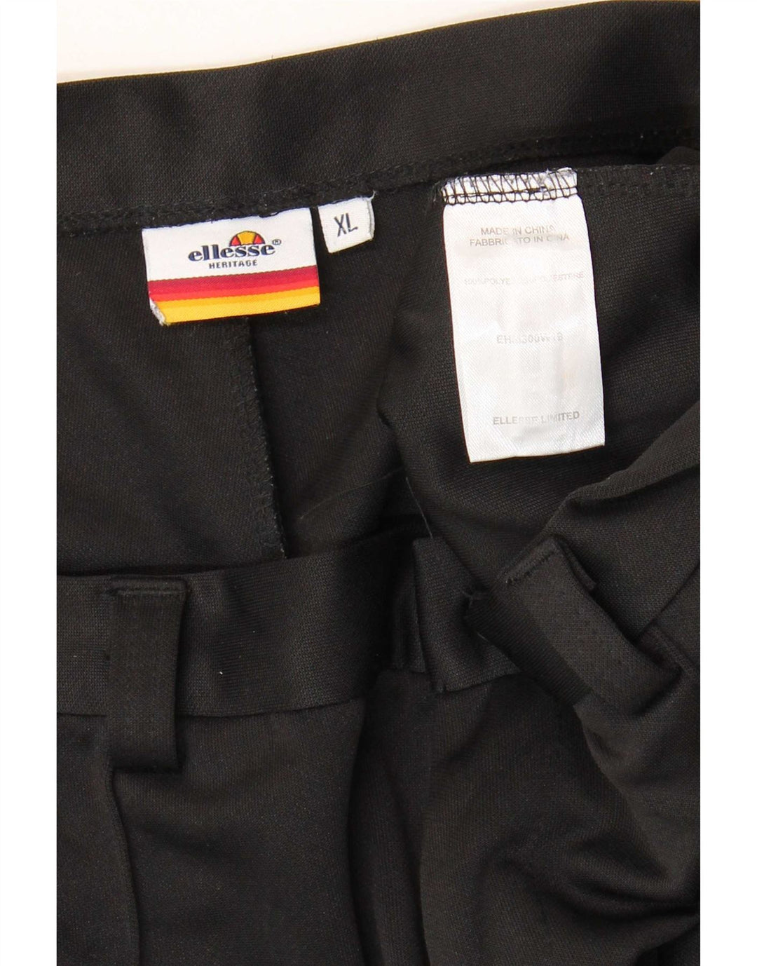 Męskie spodnie typu slim chino Ellesse XL W38 L28 Czarny poliester