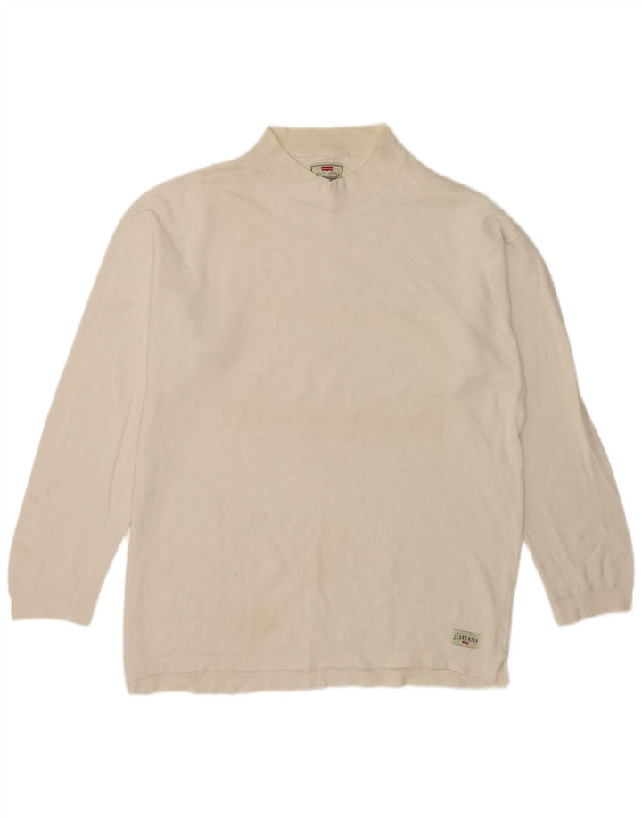 Męski top z długim rękawem Levi's, duży, biały