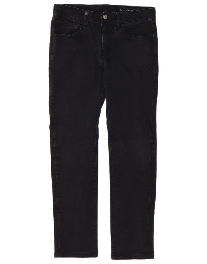 Damskie jeansy Armani Exchange W31 L29 Czarne bawełniane