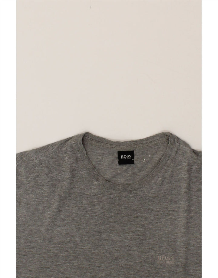 HUGO BOSS Mens T-Shirt Top Large Grey Cotton Vintage Hugo Boss and Second-Hand Hugo Boss from Messina Hembry 