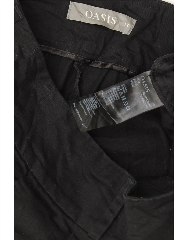 Damskie spodenki chino Oasis UK 12 Medium W32, czarna bawełna
