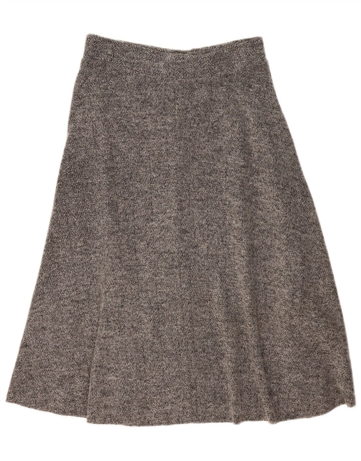 Spódnica damska Zara Midi w kształcie litery A, duża W32, szara jodełka