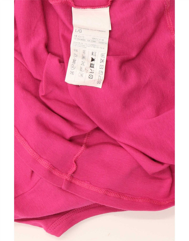 Top damski Benetton UK 14, duży, różowy, bawełniany