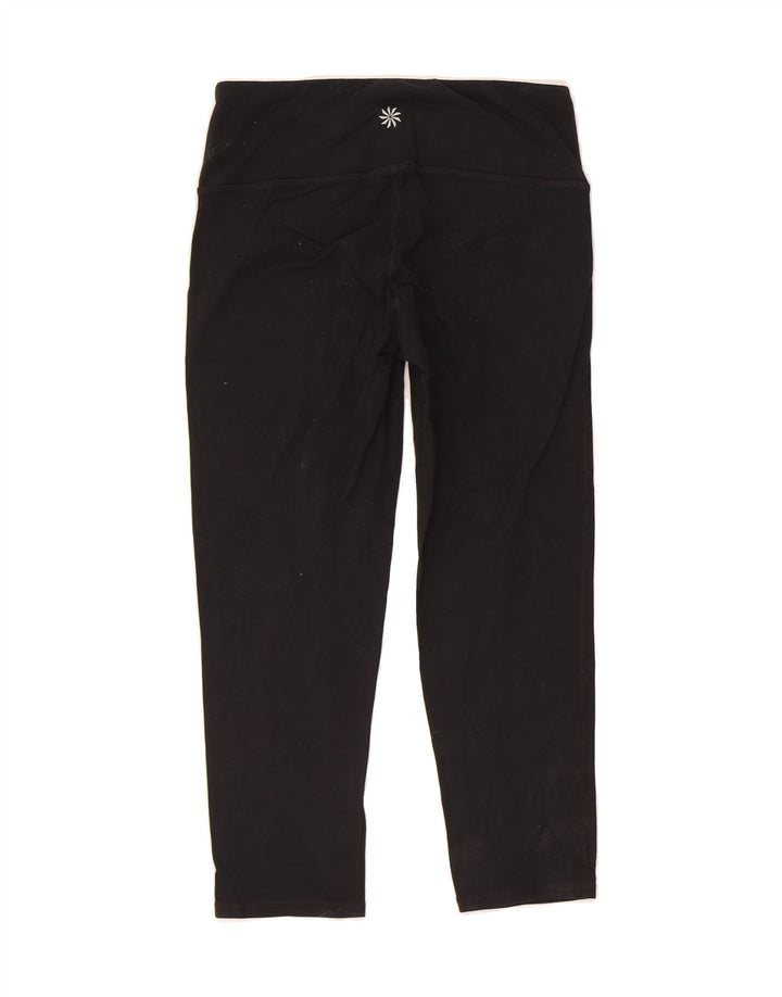 ATHLETA Womens Capri Leggings UK 6 XS Black Polyester Vintage Athleta and Second-Hand Athleta from Messina Hembry 