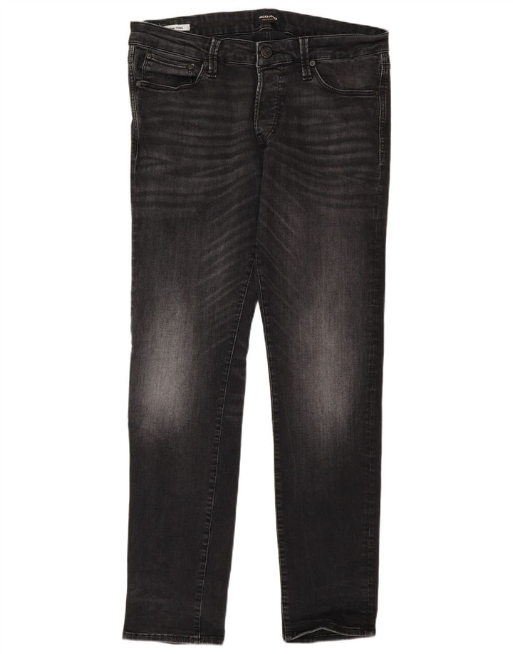 Męskie jeansy Jack & Jones GLENN Slim W34 L32 Szara bawełna