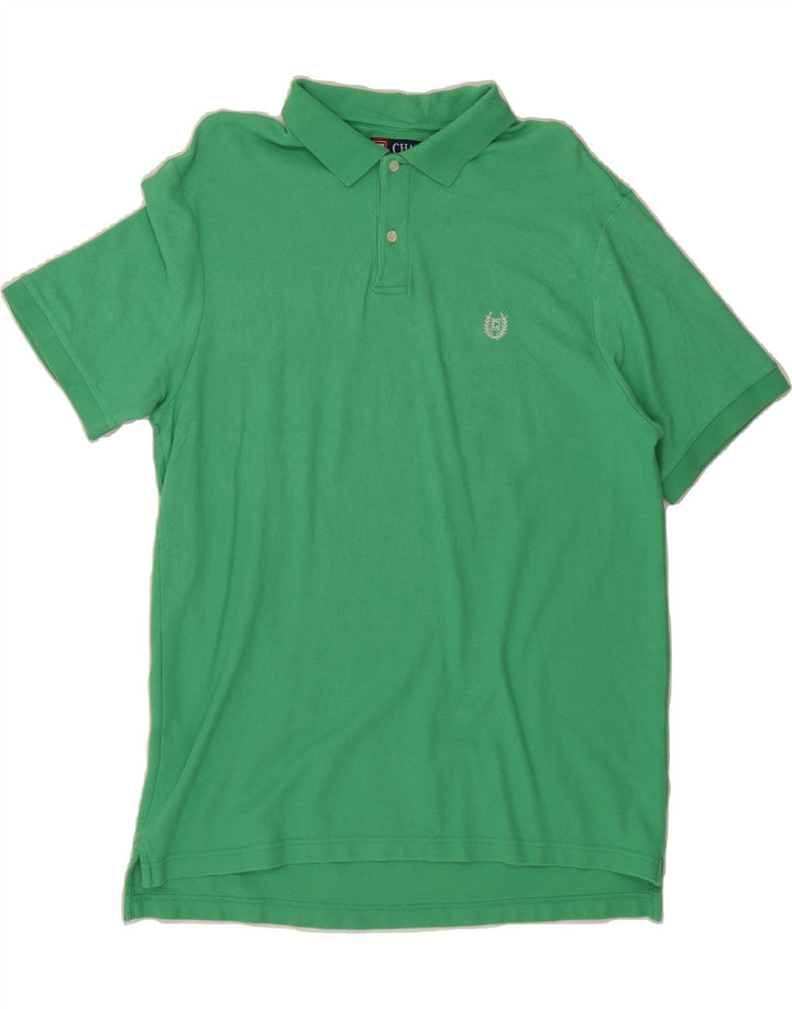 CHAPS Mens Polo Shirt Large Green Cotton Vintage Chaps and Second-Hand Chaps from Messina Hembry 