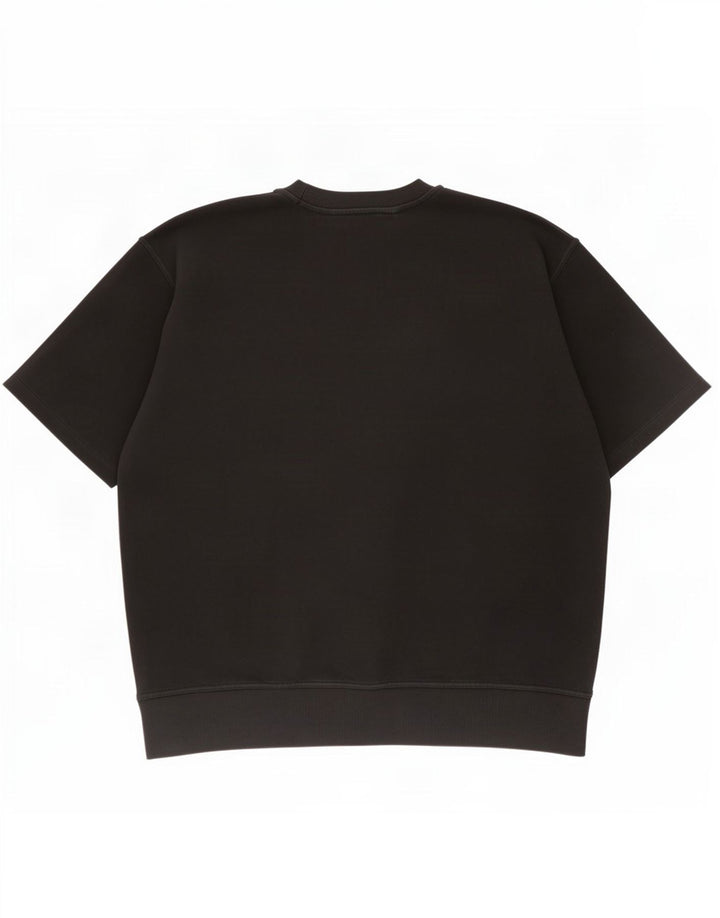 Męska bluza z krótkim rękawem Zara XL, czarna, bawełniana