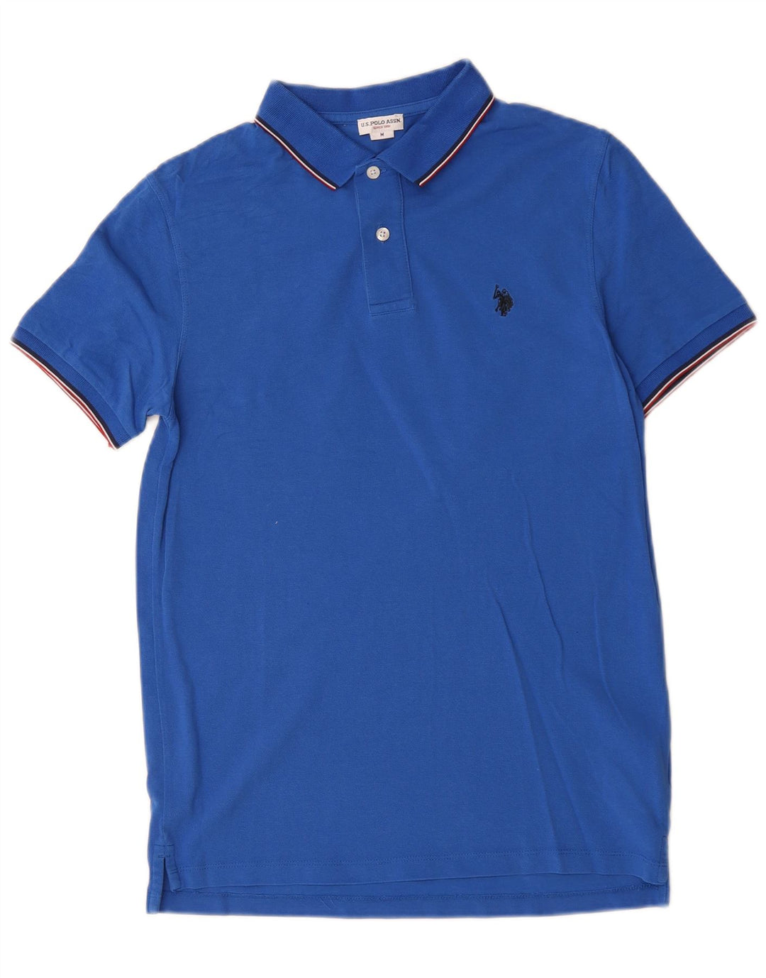 US Polo Assn. Męska koszulka polo, średnia niebieska, bawełniana
