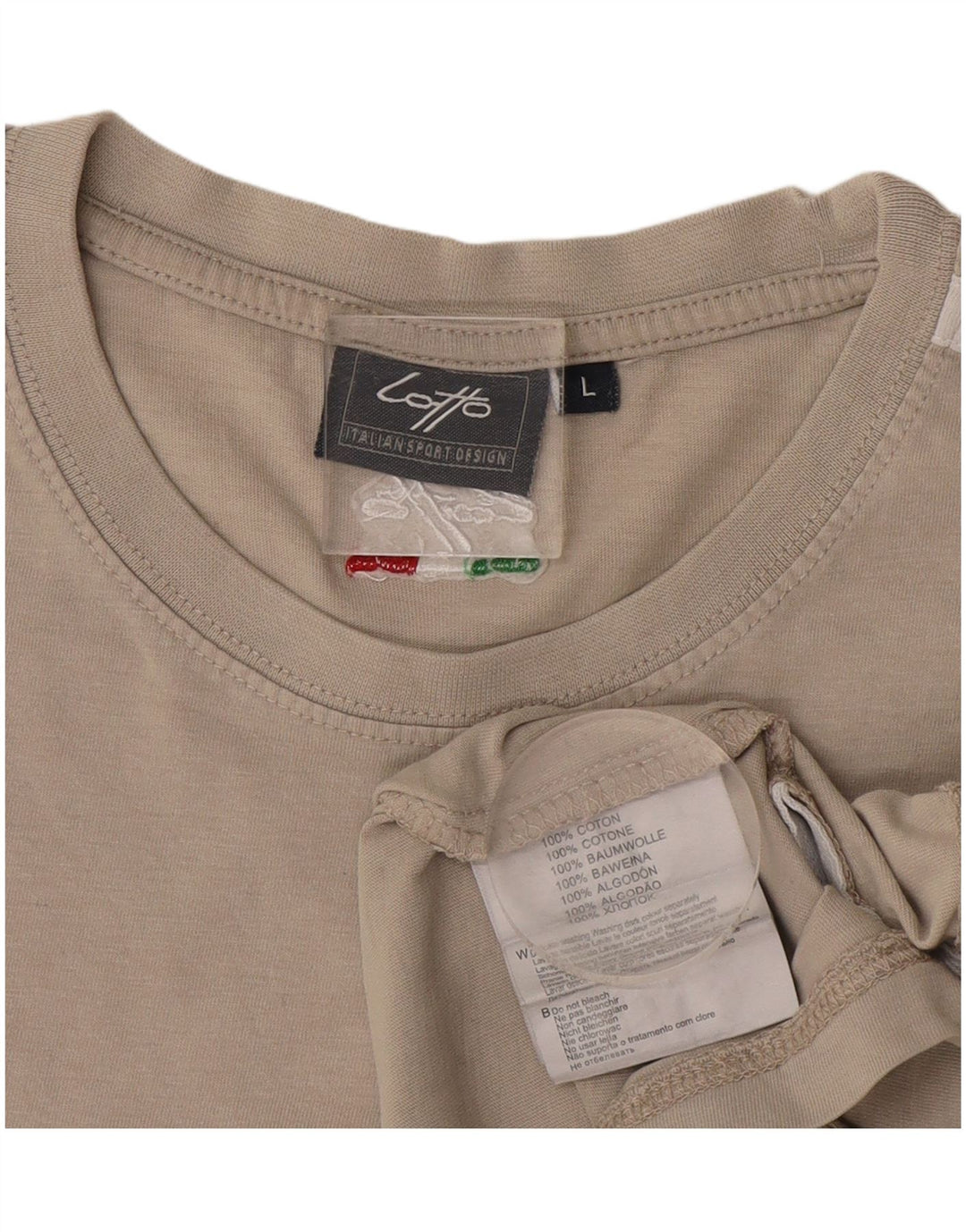 T-shirt męski Lotto, duży, szary, bawełniany