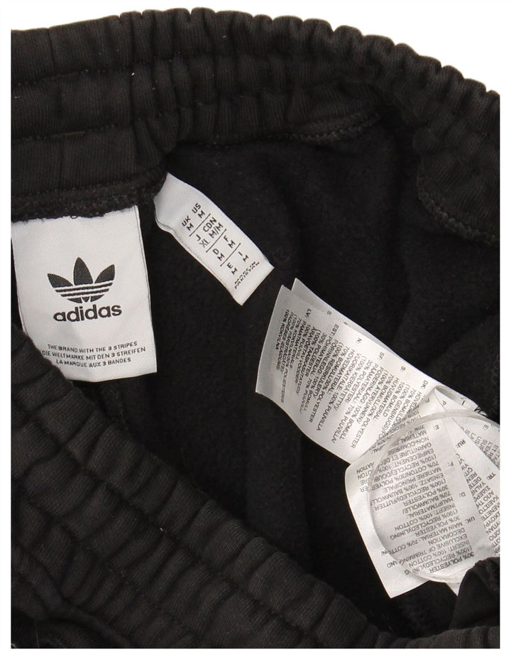 Męskie spodnie dresowe Adidas, średnie czarne, bawełniane