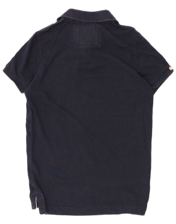 Męska koszulka polo Superdry, średnia, granatowa, bawełniana