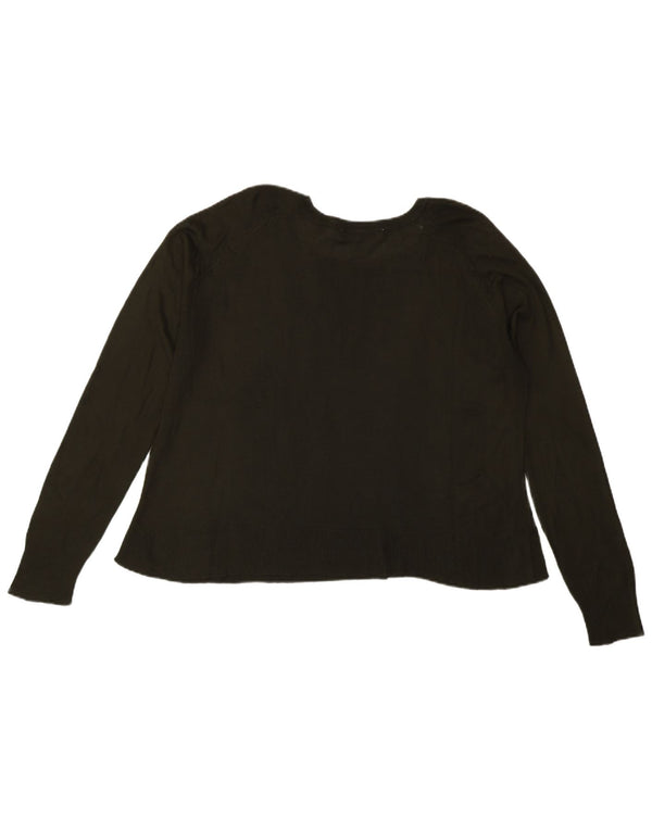 Damski sweter Zara z dekoltem w łódkę, UK 14, średni zielony