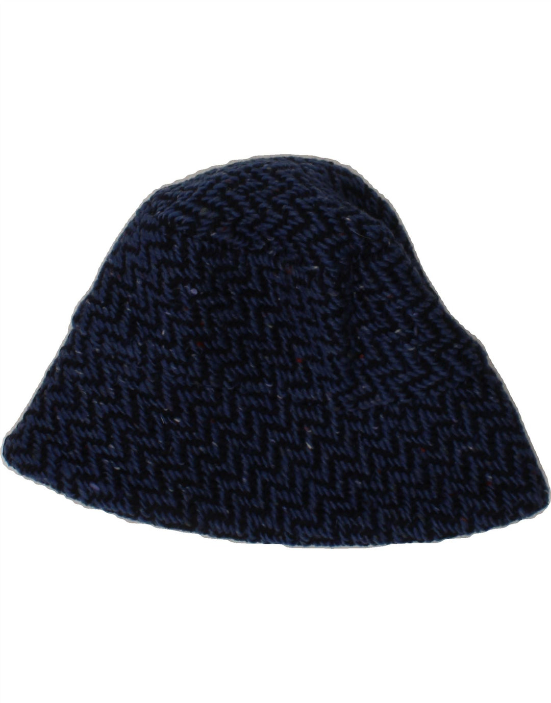 BLARNEY WOOLEN MILLS Womens 2 Piece Set Bag One Size Navy Blue Chevron Vintage Blarney Woolen Mills and Second-Hand Blarney Woolen Mills from Messina Hembry 