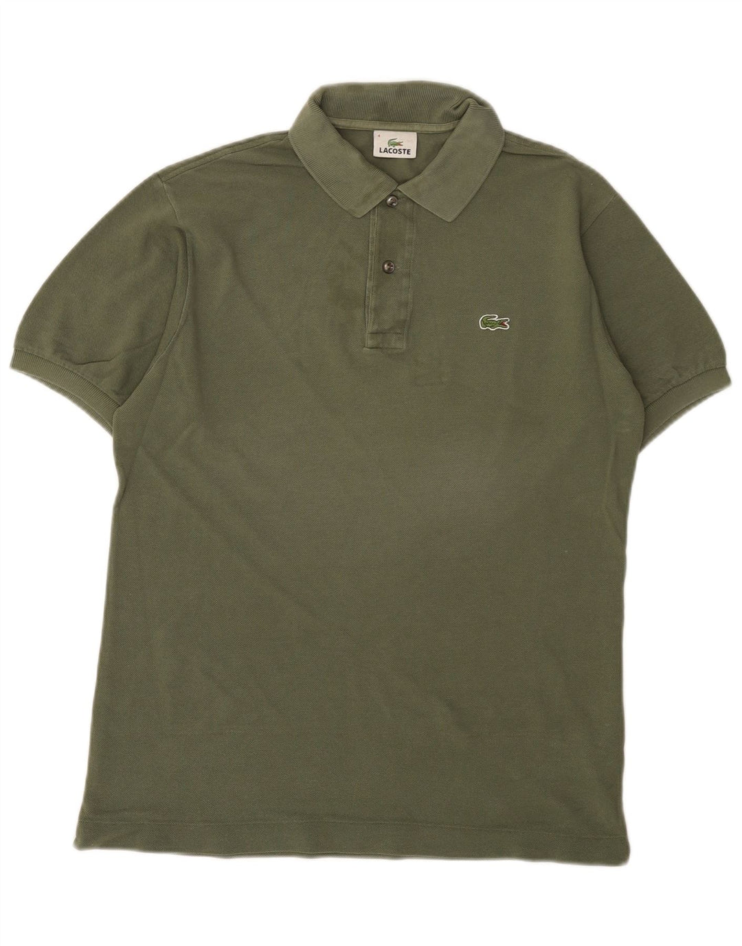 Męska koszulka polo Lacoste, rozmiar 4, średnia, bawełniana khaki