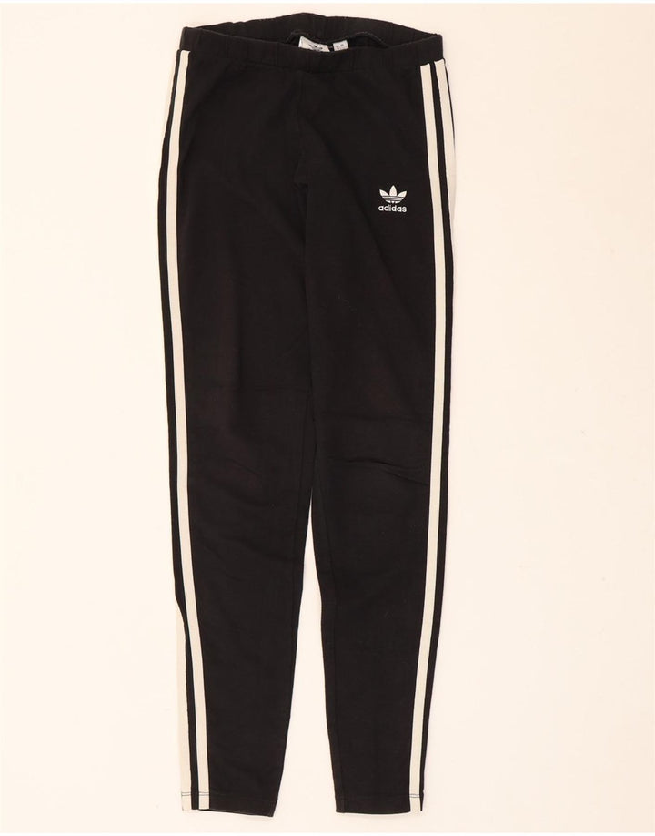 Legginsy Damskie Adidas UK 8 Małe Czarne Bawełniane