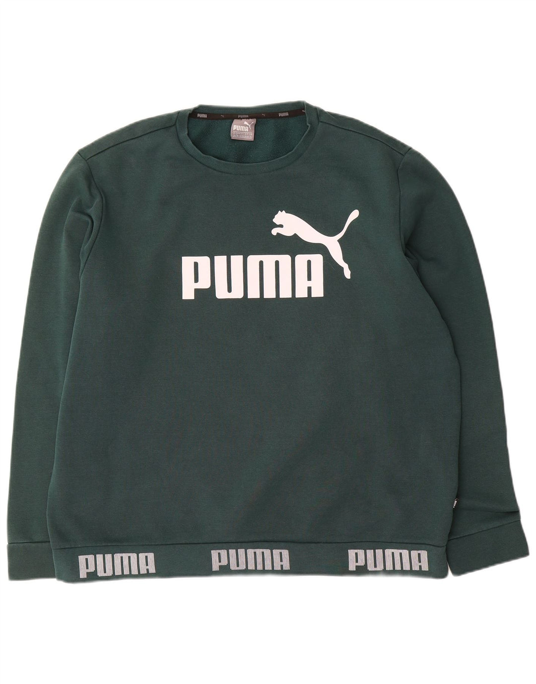 Męska bluza z grafiką Puma XL, zielona bawełna
