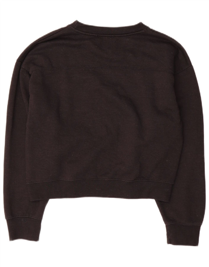Damski sweter typu Crop Oversize Zara UK 10, mały, czarny poliester