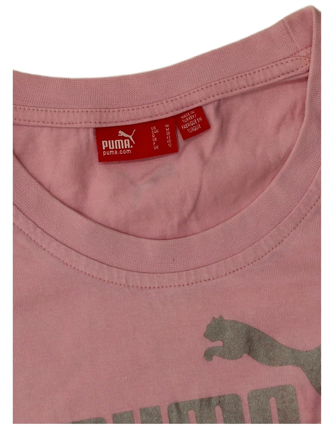 Damska koszulka z grafiką Puma Top UK 12, średni róż