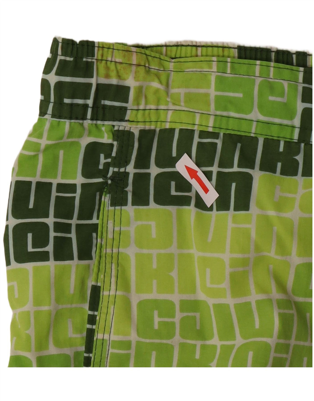 Męskie spodenki kąpielowe Calvin Klein Graphic, duże, zielone, nylonowe