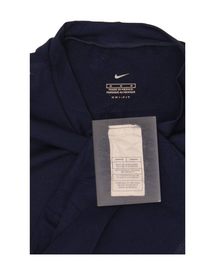 Damska koszulka Nike Dri Fit Top UK 12, średni granatowy poliester