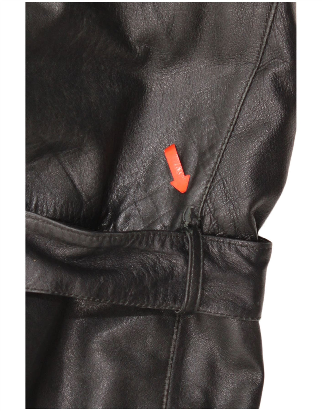 Vintage damska kurtka skórzana UK 16, duża czarna skóra