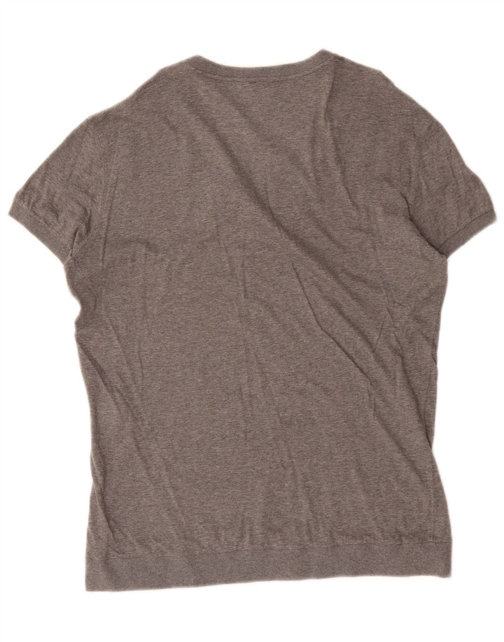 T-shirt męski Dolce & Gabbana, bawełniany, średnioszary, w plamki
