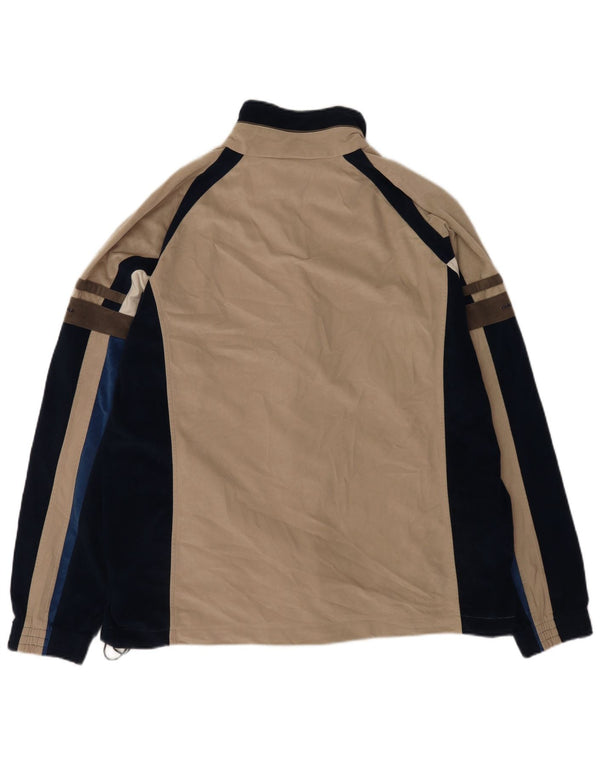 Męska kurtka dresowa Diadora UK 48 2XL Beżowy poliester z blokami kolorów