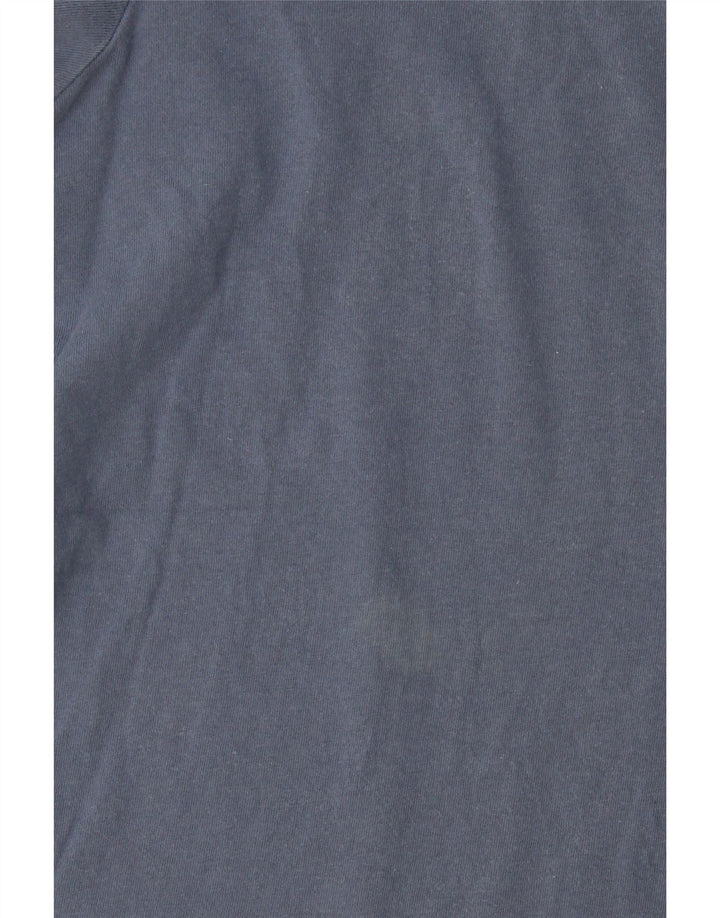 Adidas Męski T-shirt Top Duży Niebieski Bawełniany