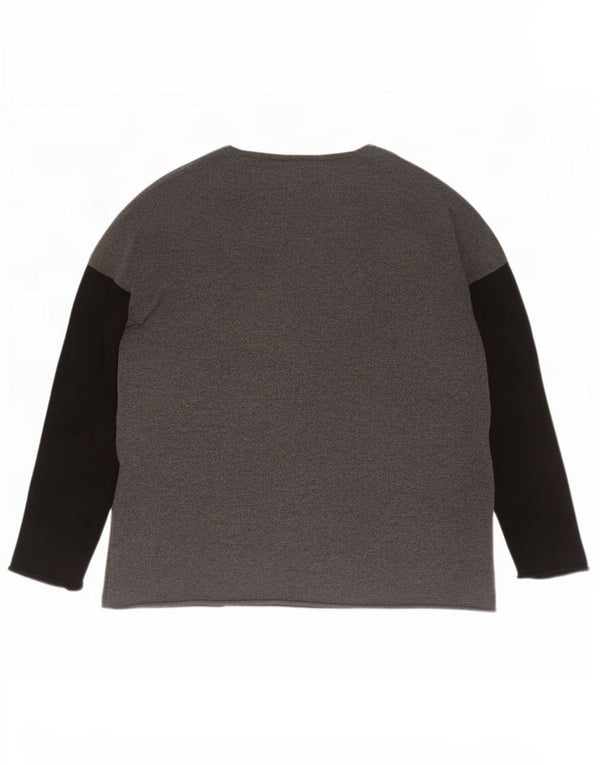 Damski sweter z dekoltem w łódkę The White Company, UK 14, średni szary