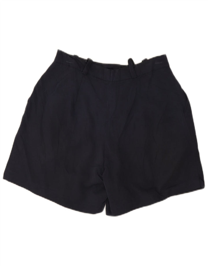 VINTAGE Womens Pegged Chino Shorts IT 44 Medium W27 Navy Blue Viscose