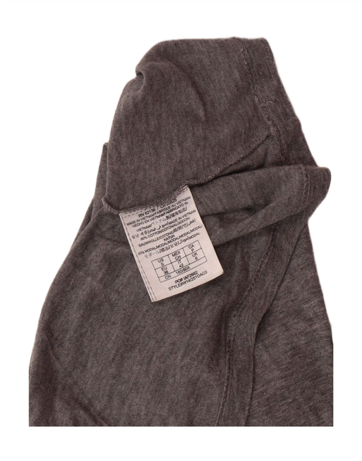 Damska koszulka oversize GUESS z grafiką UK 6 XS, szara bawełna