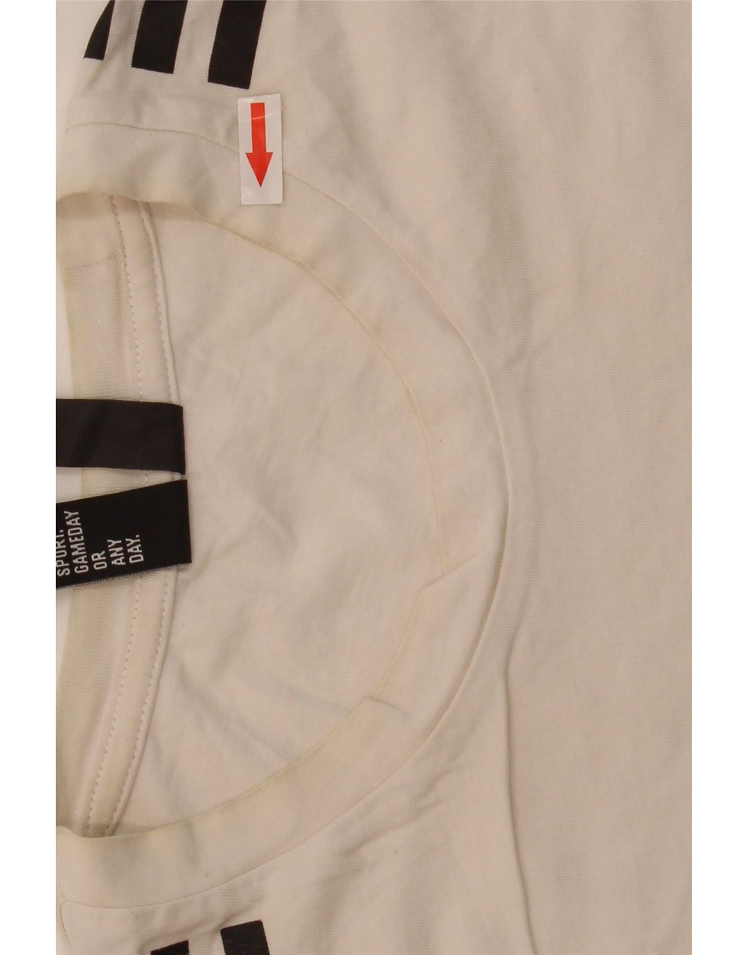 Adidas Męski T-shirt Top Średniej Białej Bawełny