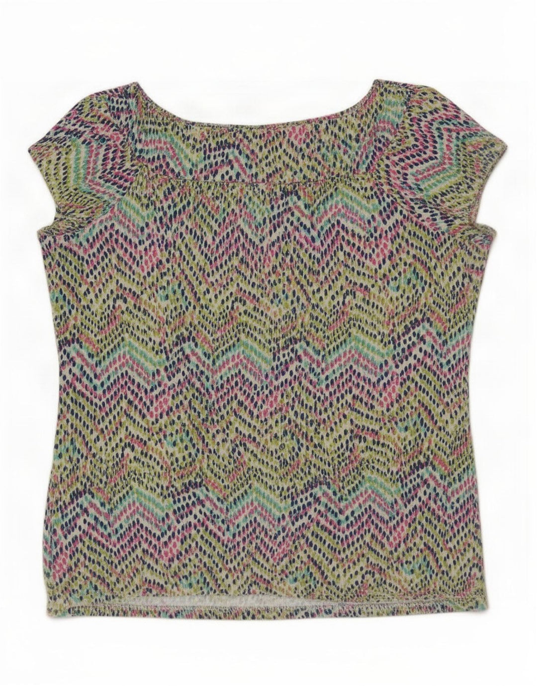 Damski top bluzkowy M&Co UK 12 Średni wielobarwny geometryczny wiskoza