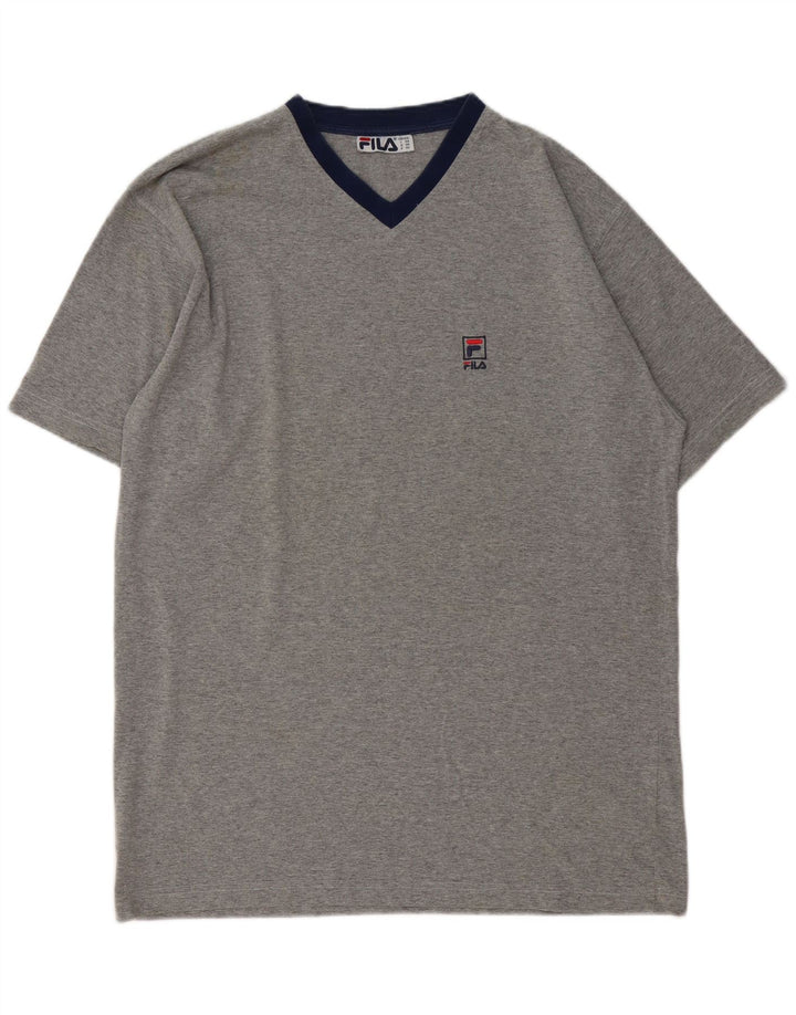 T-shirt męski Fila Top 2XL Szary, bawełniany w plamki