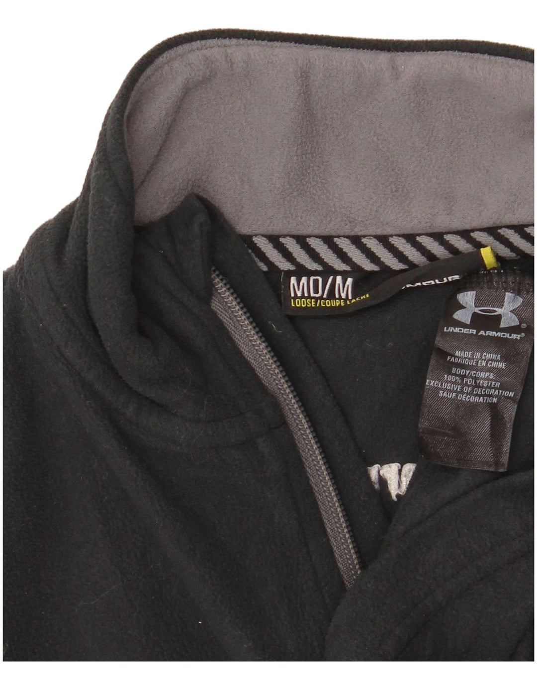 Damski sweter polarowy Under Armour z zamkiem błyskawicznym, UK 14, średni szary poliester