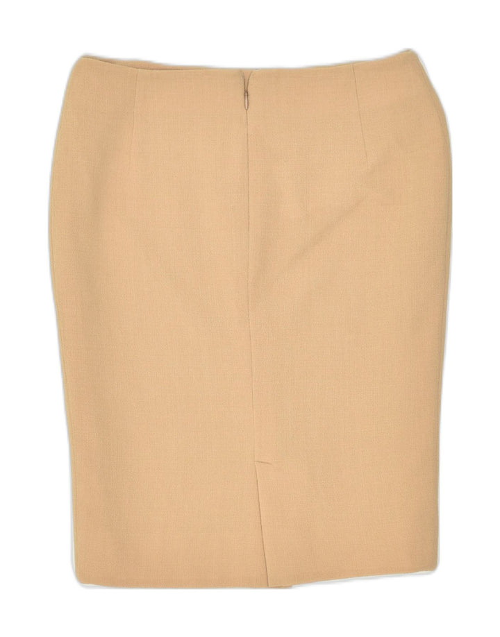CANTARELLI Womens Midi Skirt UK 10 Small W30 Beige | Vintage | Thrift | Second-Hand | Used Clothing | Messina Hembry 