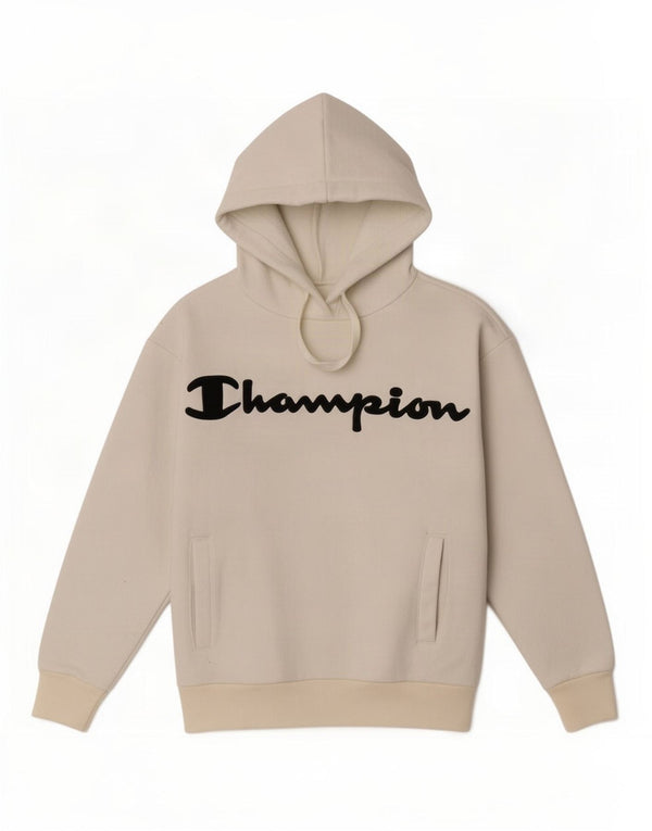 Damska bluza z kapturem Champion, oversize, z grafiką, UK 6 XS Off White