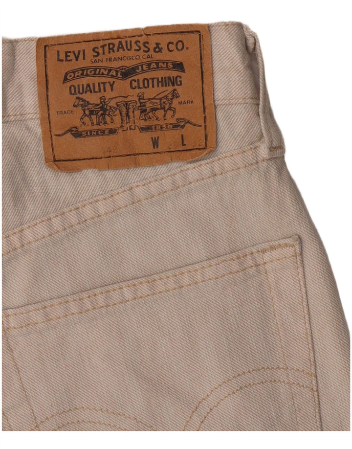 Damskie spodenki jeansowe Levi's W29 Medium Off White