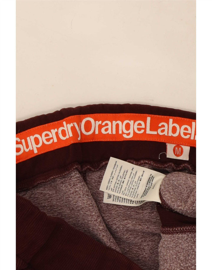 Męskie spodenki sportowe Superdry, średnia, bordowa bawełna