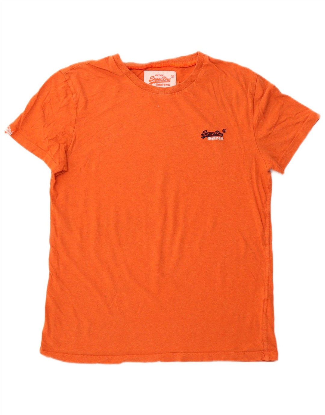 Męski T-shirt Superdry z grafiką, mały, pomarańczowy, bawełniany