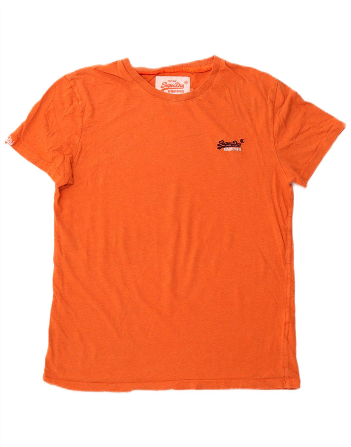 Męski T-shirt Superdry z grafiką, mały, pomarańczowy, bawełniany